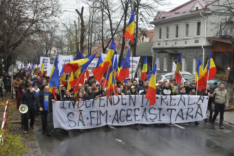 Marsul Unirii - Chișinău (2 decembrie 2017) - foto preluat de pe facebook.com/basarabiapamantromanesc/