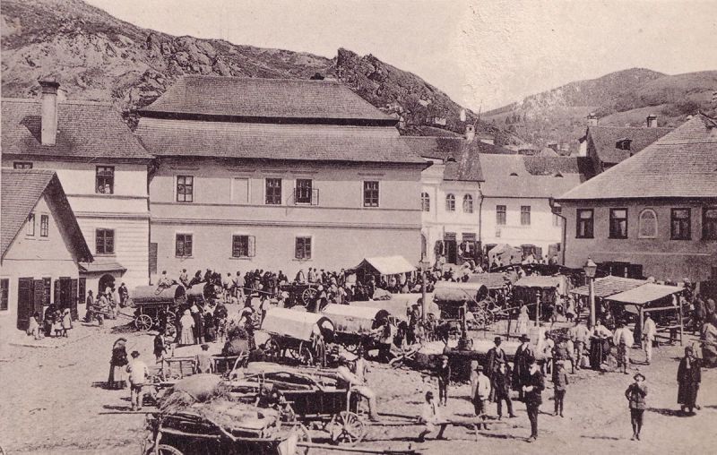 Roşia Montană la începutul secolului al XX-lea
foto: Csiky Lajos, album Verespatak és környéke - foto preluat de pe arhitectura-1906.ro