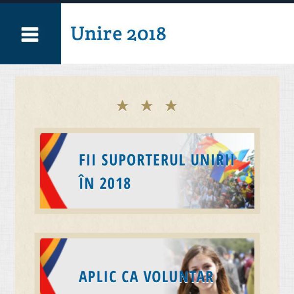 Unire2018.ro - Cel mai mare program de voluntariat pentru Anul UNIRII - foto preluat de pe www.facebook.com/unire2018ro