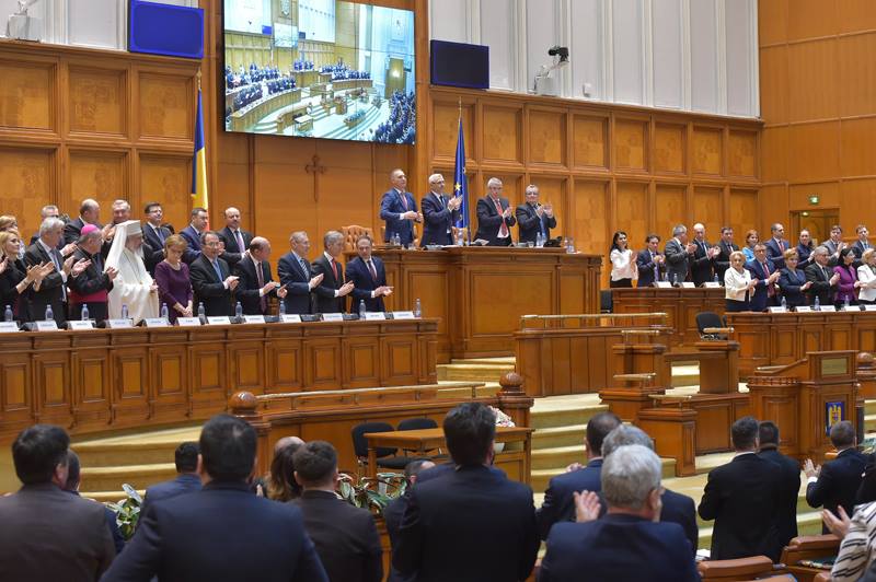 DECLARAŢIA Parlamentului României pentru celebrarea Unirii Basarabiei cu Țara Mamă, România, la 27 martie 1918 - foto preluat de pe www.facebook.com/cameradeputatilor/