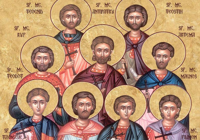 Sfinții 9 Mucenici din Cizic (†303-305) - foto preluat de pe ziarullumina.ro