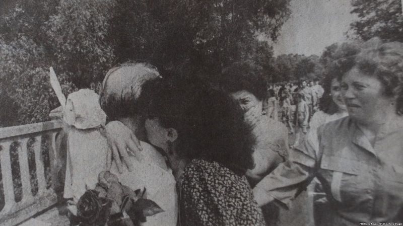 Al doi-lea Pod de Flori (17 iunie 1991) – Moldovenii trec Prutul - foto preluat de pe www.europalibera.org