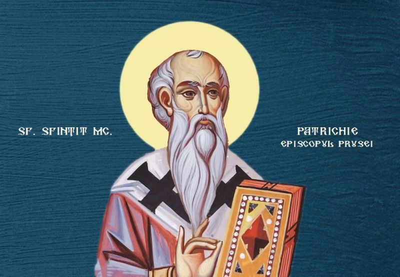 Sf. Sfințit Mc. Patrichie, episcopul Prusei (Secolul al IV-lea) - foto preluat de pe ziarullumina.ro