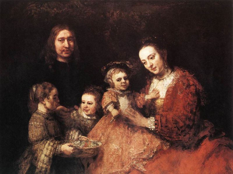 „Portret de familie” (Rembrandt) - foto preluat de pe ro.wikipedia.org