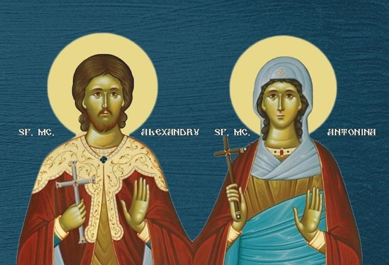 Sf. Mc, Alexandru şi Antonina (†313) - foto preluat de pe ziarullumina.ro