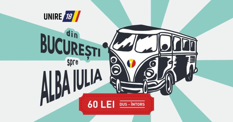 Din București la Alba Iulia pentru MAREA UNIRE - foto preluat de pe www.facebook.com