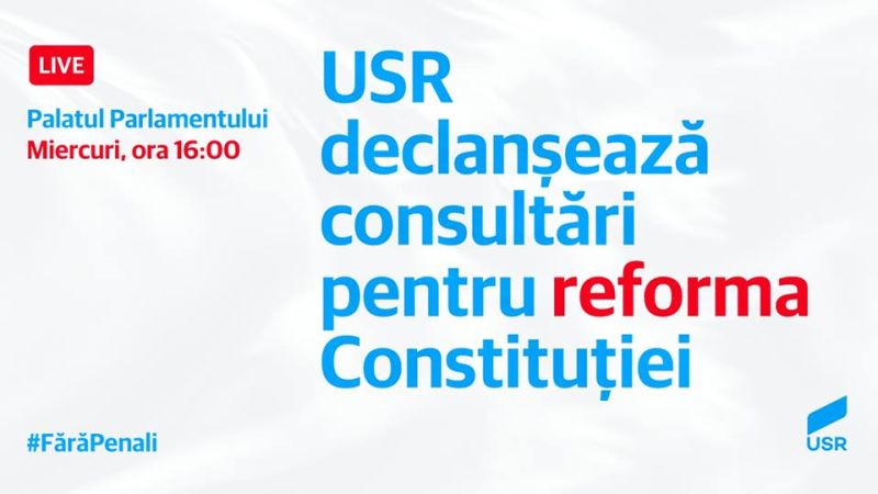 USR lansează dezbaterea națională „Ce fel de republică este România? - Soluții pentru criza constituțională provocată de decizia CCR" - foto preluat de pe www.facebook.com