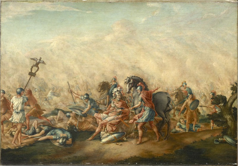 Bătălia de la Cannae, (2 august, 216 î.Hr.) - Moartea lui Aemilius Paulus - foto preluat de pe ro.wikipedia.org