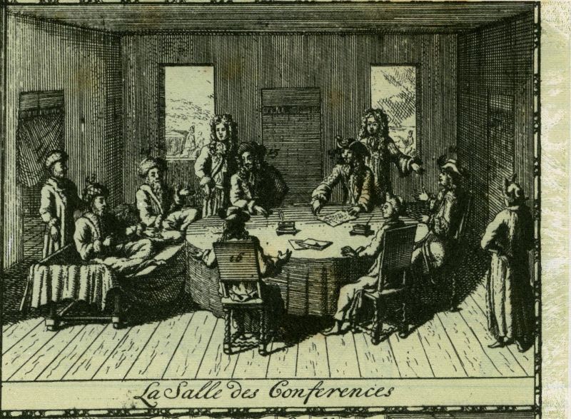 Tratatul de la Karlowitz (26 ianuarie 1699)- Negocierea tratatului de pace de la Karlowitz (Sremski Karlovici), 1699 - foto preluat de pe ro.wikipedia.org