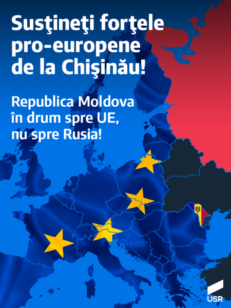 USR susține forțele pro-europene de la Chișinău - foto preluat de pe www.facebook.com