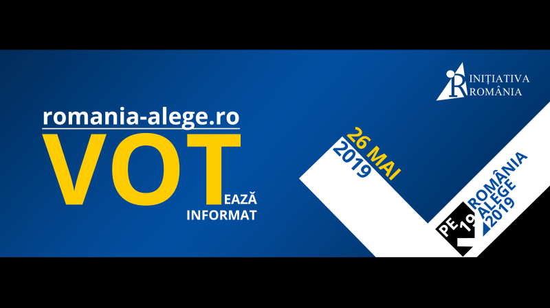 România Alege, ediția pentru Alegerile pentru Parlamentul European din 2019 - foto preluat de pe www.facebook.com/initiativaromania2016