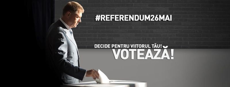 poster referendum 26 mai 2019 Iohannis