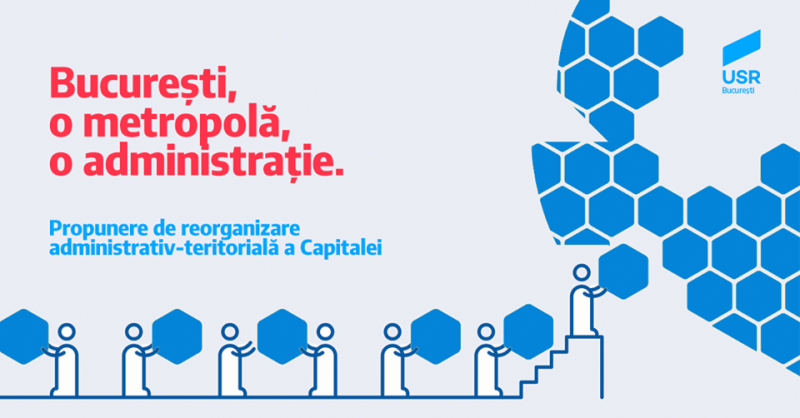 (USR) București. O metropolă, o administrație - proiect de reorganizare administrativă a Capitalei - foto preluat de pe www.facebook.com/RoxanaWringRo