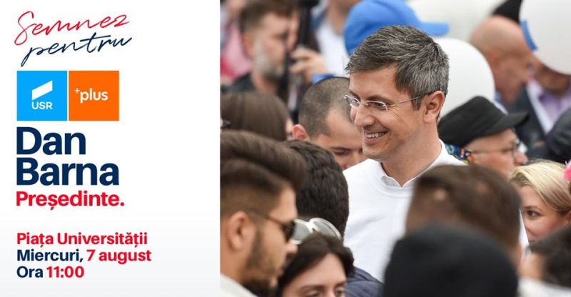 Dan Barna președinte - Start campanie de strângere de semnături  (7 august 2019) - foto preluat de oe www.facebook.com