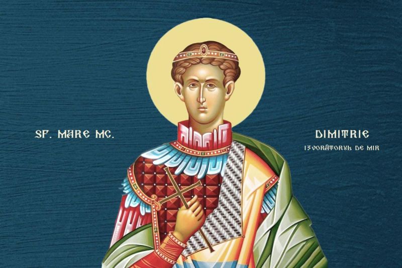 Sf. Mare Mc. Dimitrie, Izvorâtorul de Mir (†303) - foto preluat de pe ziarullumina.ro
