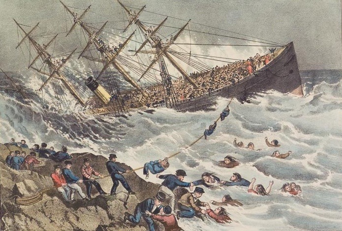 1 aprilie 1873 - Vasul cu aburi britanic RMS Atlantic s-a scufundat în largul insulei canadiene Nova Scoția din Oceanul Atlantic, provocînd moartea a 547 de persoane - foto preluat de pe en.wikipedia.org