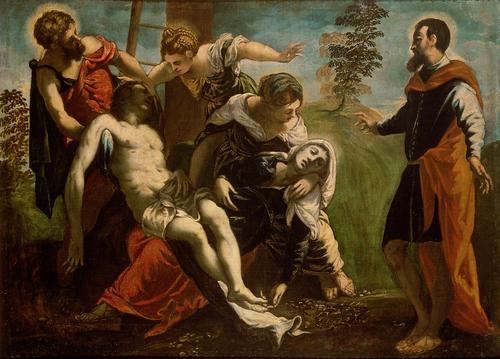 Descent from the Cross - Tintoretto - foto preluat de pe commons.wikimedia.org