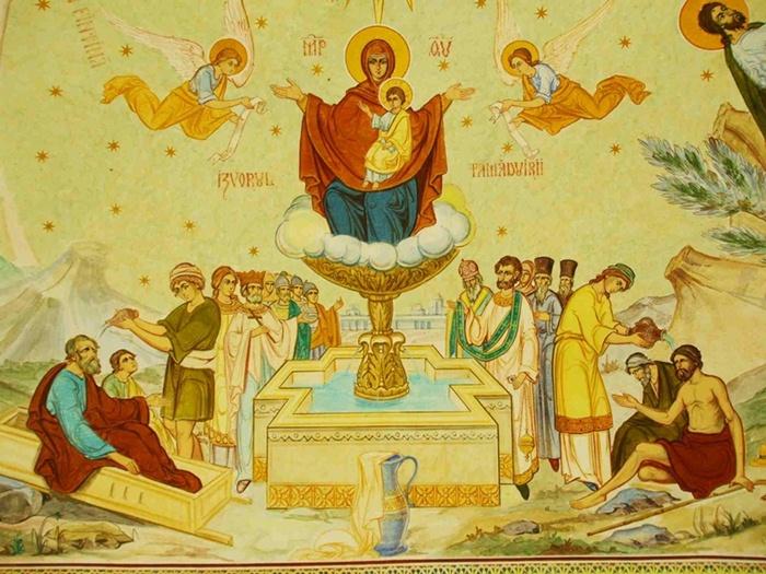 Izvorul Tămăduirii sau Vinerea Izvorului Tămăduirii este un praznic al Maicii Domnului așezat de Biserica Ortodoxă în Vinerea din Săptămâna luminată - foto preluat de pe  doxologia.ro