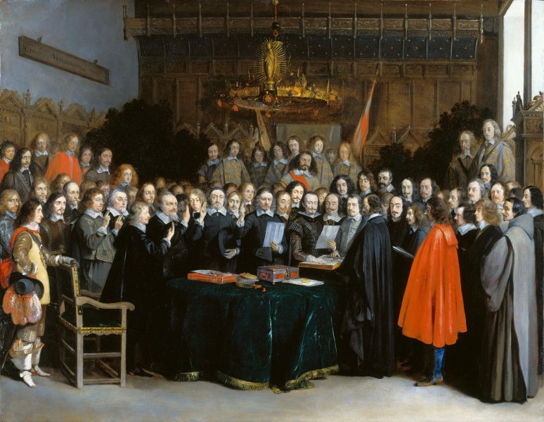 Ratificarea Tratatului de la Münster, 15 mai 1648 (1648) de Gerard ter Borch - foto preluat de pe en.wikipedia.org