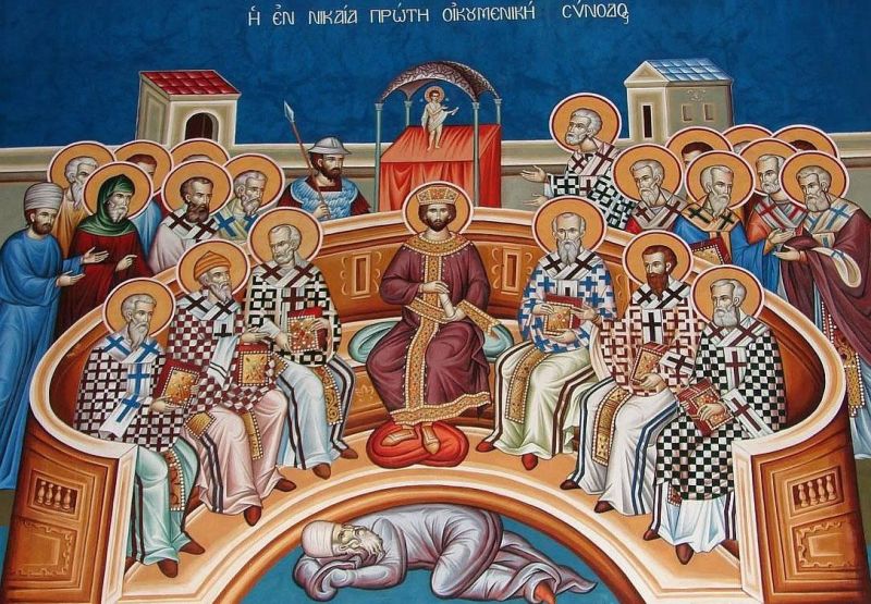 Sfinții Părinți de la Sinodul I Ecumenic - foto preluat de pe basilica.ro
