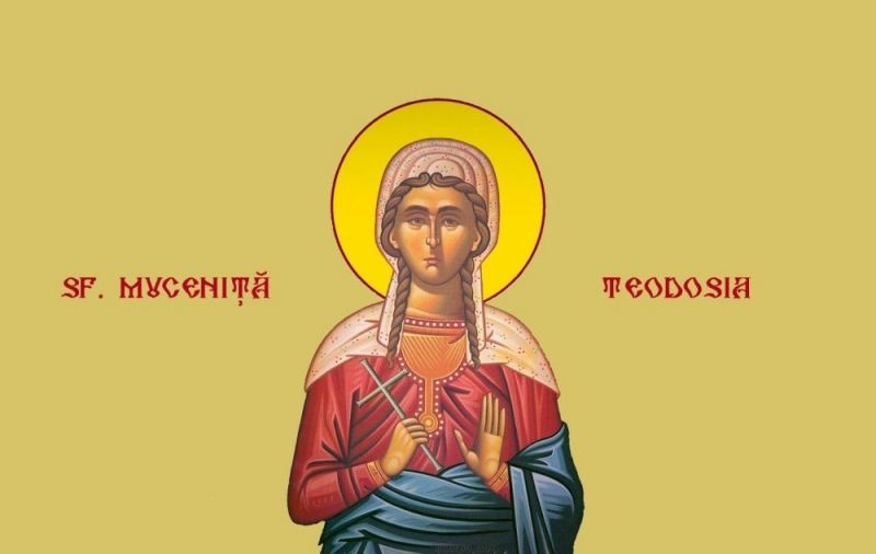 Sfânta Muceniţă Teodosia fecioara (Secolul al IV-lea) - foto preluat de pe ziarullumina.ro