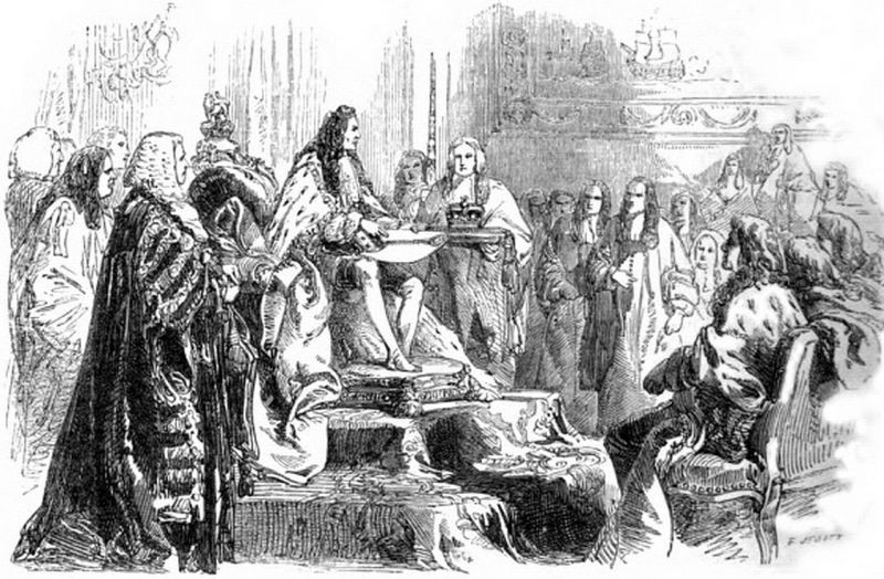 William al III-lea își dă consimțământul regal Legii Toleranței (24 mai 1689) - foto preluat de pe en.wikipedia.org