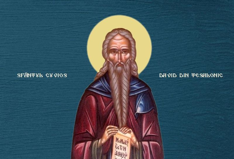 Sfântul Cuvios David din Tesalonic (†540) - foto preluat de pe ziarullumina.ro