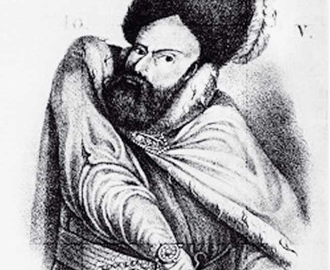 Ioan Vodă cel Viteaz (alternativ Ioan Vodă cel Cumplit sau Ioan Vodă Armeanul; n. 1521 - d. 1574) a fost domnul Moldovei din februarie 1572 până în iunie 1574. Era fiul lui Ștefăniță cu armeanca Serpega. După domnia sa, în Moldova a fost introdusă instituția mucarerului - foto preluat de pe adevarul.ro