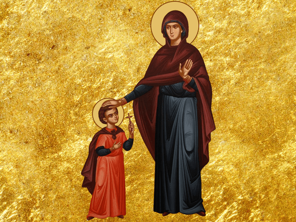 Sfinții Mucenici Chiric și Iulita (+304) erau originari din Licaonia (Asia Mică), Sfânta Iulita fiind mama Sfântului Chiric, în vârstă de 3 ani - foto preluat de pe basilica.ro