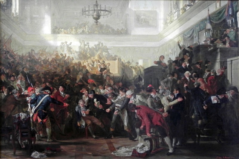 Arestarea lui Robespierre în convenția din 27 iulie 1794 - foto preluat de pe en.wikipedia.org