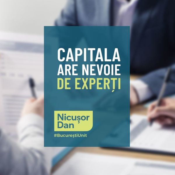 Nicușor Dan: Capitala are nevoie de experți - foto preluat de pe www.facebook.com/NicusorDan.ro