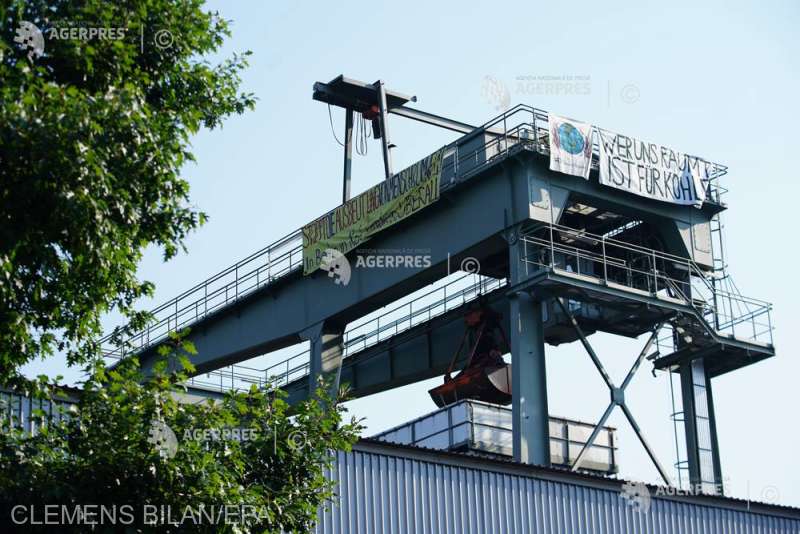 Activişti de mediu au ocupat centrale electrice la Berlin şi Mannheim (8 august 2020) - foto preluat de pe www.agerpres.ro