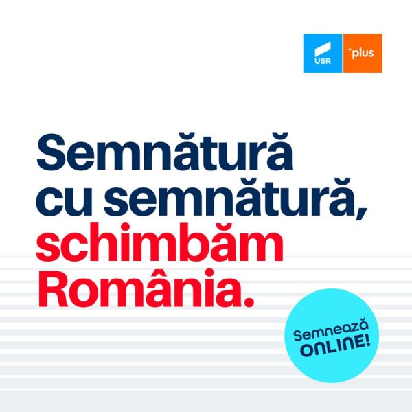 Semnează ONLINE pentru #candidatiiUSRPLUS! - foto preluat de pe www.facebook.com/USRNational