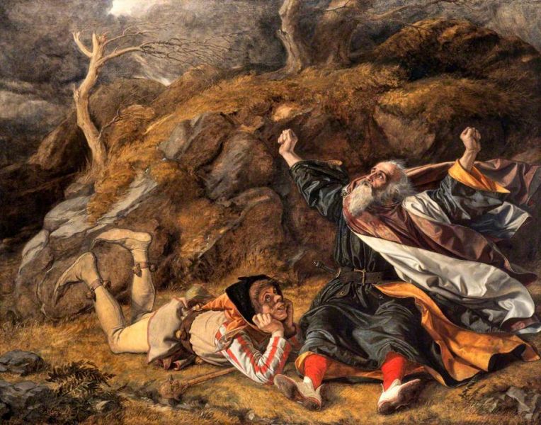 "Regele Lear şi Nebunul în furtună" de William Dyce (1806–1864) - foto preluat de pe ro.wikipedia.org