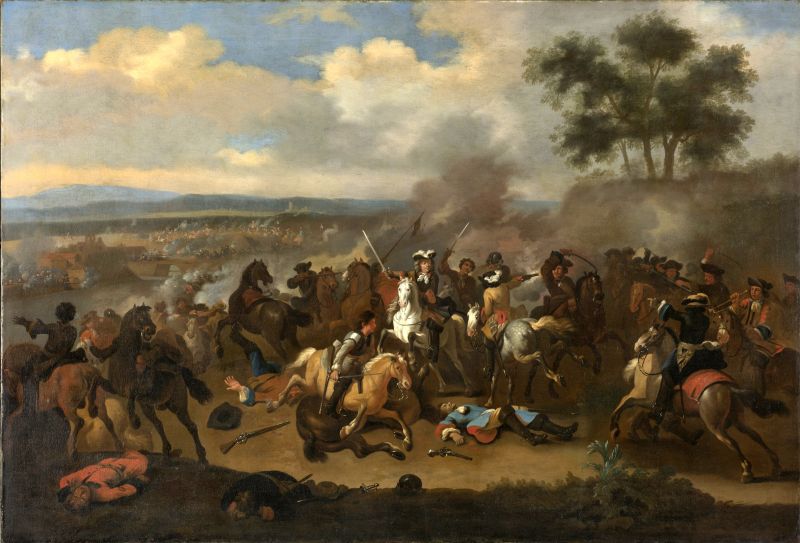 Bătălia de la Boyne (11 iulie 1690) între James II și William III -  Jan van Huchtenburg - foto preluat de pe en.wikipedia.org