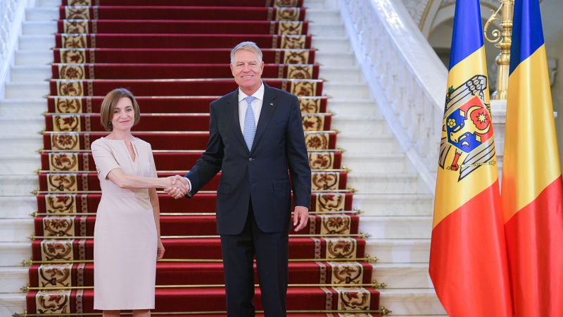 Preşedintele Republicii Moldova, Maia Sandu, în vizită în România (29 iulie 2022) - foto preluat de pe www.facebook.com