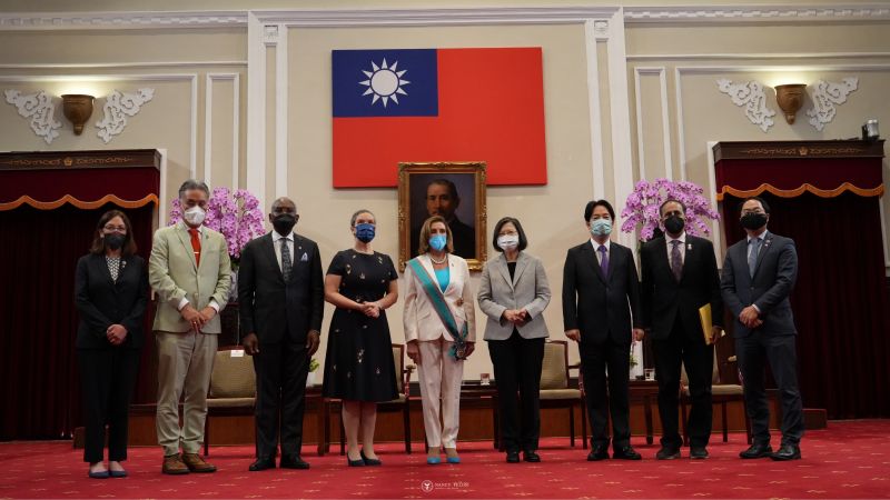 Vizita lui Nancy Pelosi în Taiwan (2 august 2022) - foto preluat de pe twitter.com