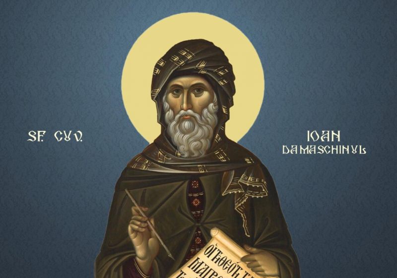 Sf. Cuv. Ioan Damaschin  (cca 675 - 749) - foto preluat de pe ziarullumina.ro