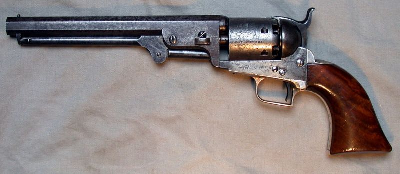 Colt 1851 Navy Revolver -foto preluat de pe en.wikipedia.org