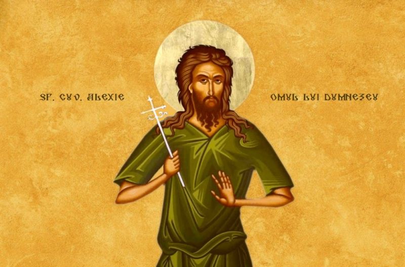 Sf. Cuv. Alexie, omul lui Dumnezeu († 411) - foto preluat de pe ziarullumina.ro