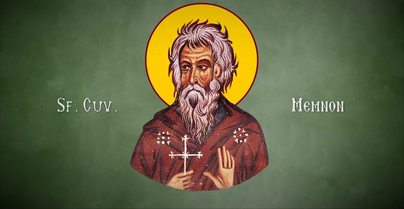 Sf. Cuv. Memnon, făcătorul de minuni (Secolul al II-lea d.HR.) - foto preluat de pe doxologia.ro