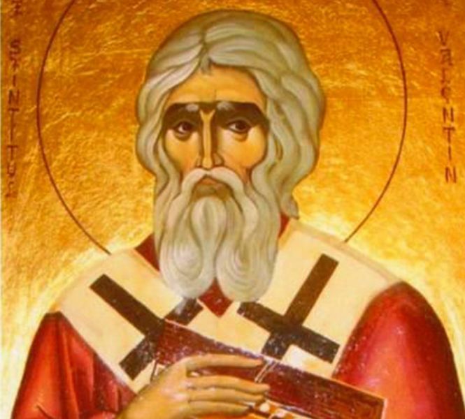 Sf. Sfinţit Mc. Valentin, episcopul Umbriei (sec. II - III) - foto preluat de pe doxologia.ro