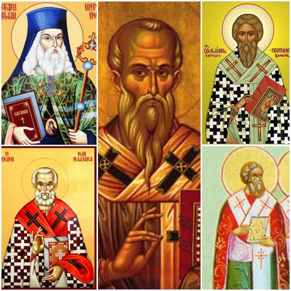 Sf. Ierarhi Varlaam, Mitropolitul Moldovei, și Ioan de la Râșca și Secu, episcopul Romanului; Sf. Ierarhi Alexandru, Ioan și Pavel cel Nou, patriarhii Constantinopolului