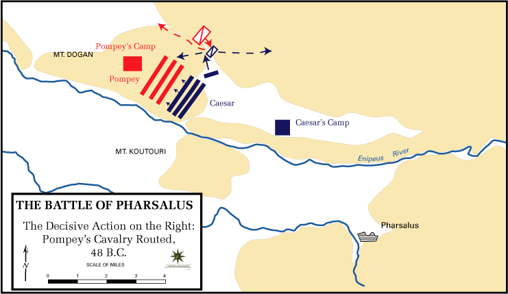 Bătălia de la Pharsalus (9 august 48 î.Hr.) Parte a Războaielor civile romane
Războiului civil roman al lui Cezar - foto preluat de pe- ro.wikipedia.org