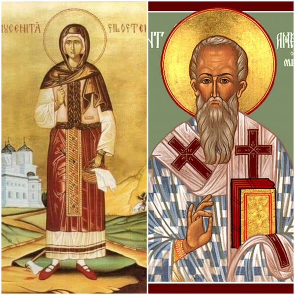 Sf. Mc. Filofteia de la Curtea de Argeş; Sf. Ier. Ambrozie, episcopul Mediolanului