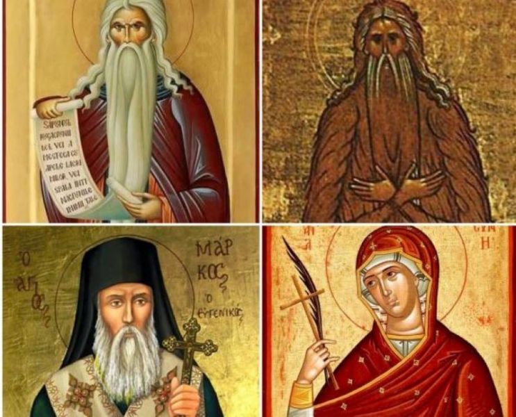 Sf. Cuv. Macarie cel Mare şi Macarie Alexandrinul; Sf. Ier. Marcu, mitropolitul Efesului; Sf. Mc. Eufrasia