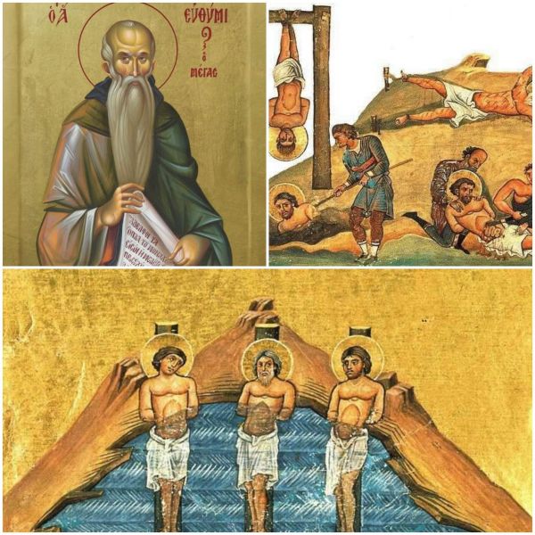 Sf. Cuv. Eftimie cel Mare; Sf. Mc. Eusebiu; Sf. Mc. In, Pin și Rim