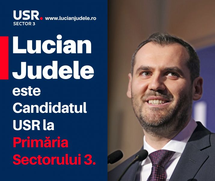 Lucian-Ștefan Judele - foto preluat de pe www.facebook.com/USRSector3