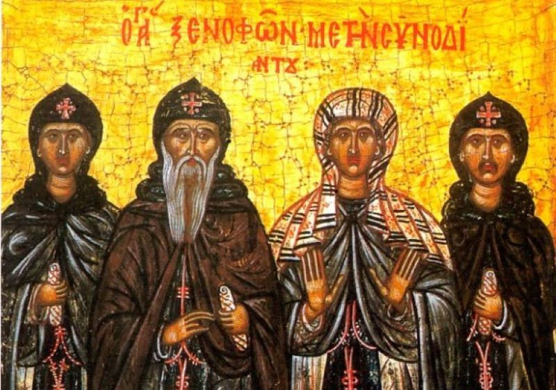 Sf. Cuv. Xenofont, Maria, Arcadie şi Ioan († începutul sec. al VI-lea) - foto preluat de pe ziarullumina.ro