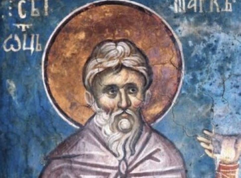 Sfântul Cuvios Marcu Pustnicul (Secolul al V-lea sau al VI-lea) - foto preluat de pe doxologia.ro